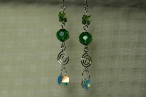 green-sparkly-dangles
